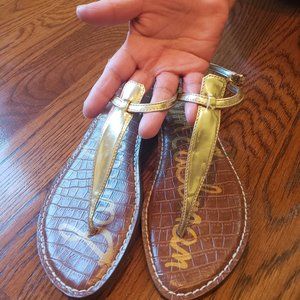 New Sam Edelman Gold Sandal